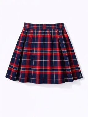 torrid Red & Navy Plaid Circle Skirt